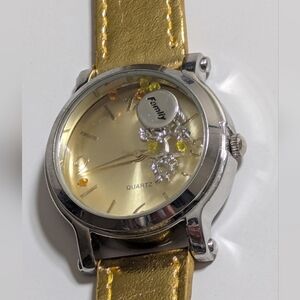 AVON Life Values Watch Shaky Beads & Charms w/Meaning Metallic 9" L Band FAMILY